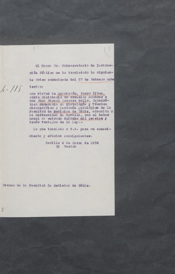 Archivo Histórico de laUniversidad de Sevilla, Legajo 1992-03.