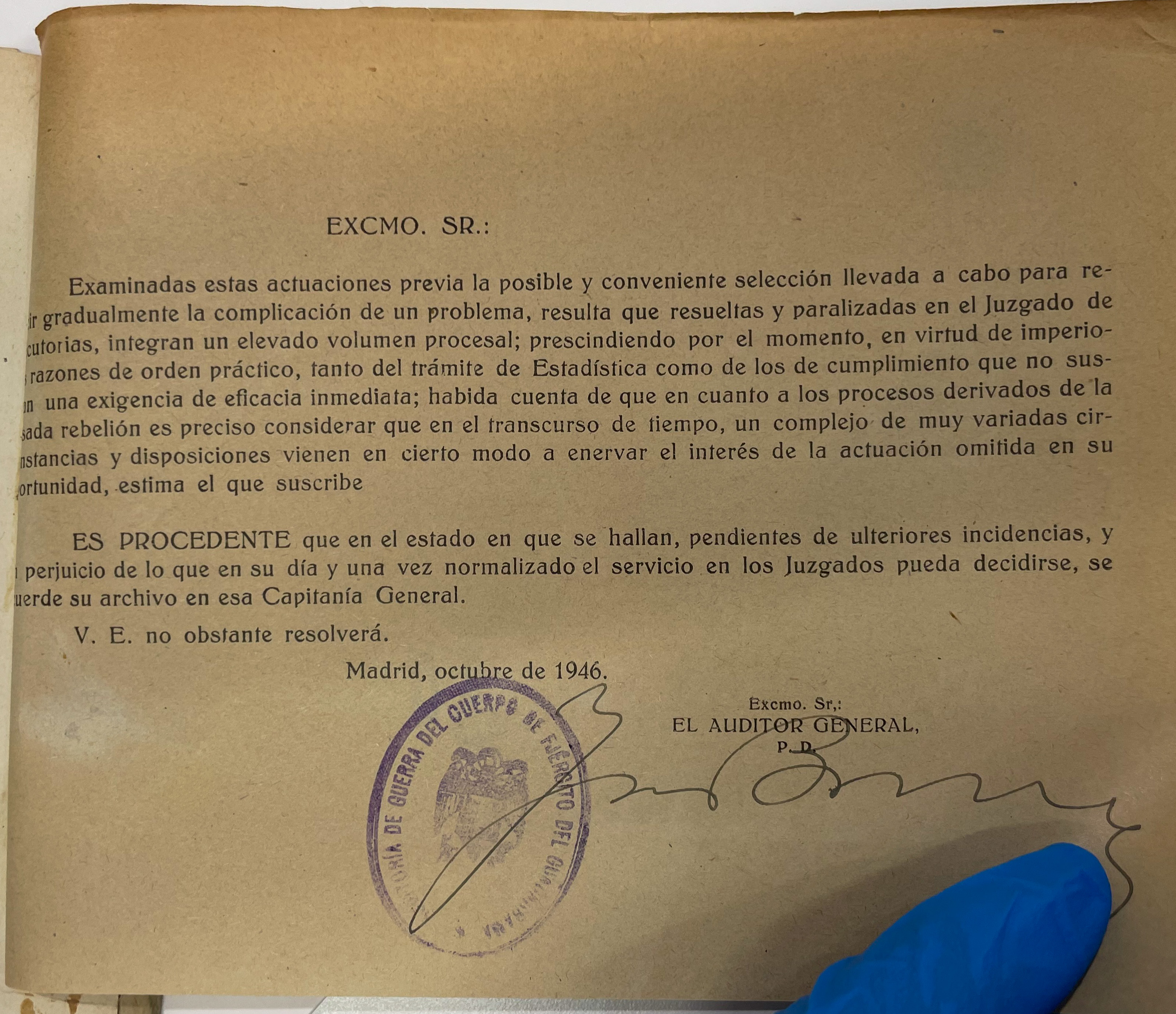 Documentación de Valentín De Loma y Fernández-Marchante. Fuente: Archivo General e Histórico de Defensa, Tribunal Militar Territorial n.º 1 (Madrid), sumario 47218, caja 2692, orden 10, 1939.