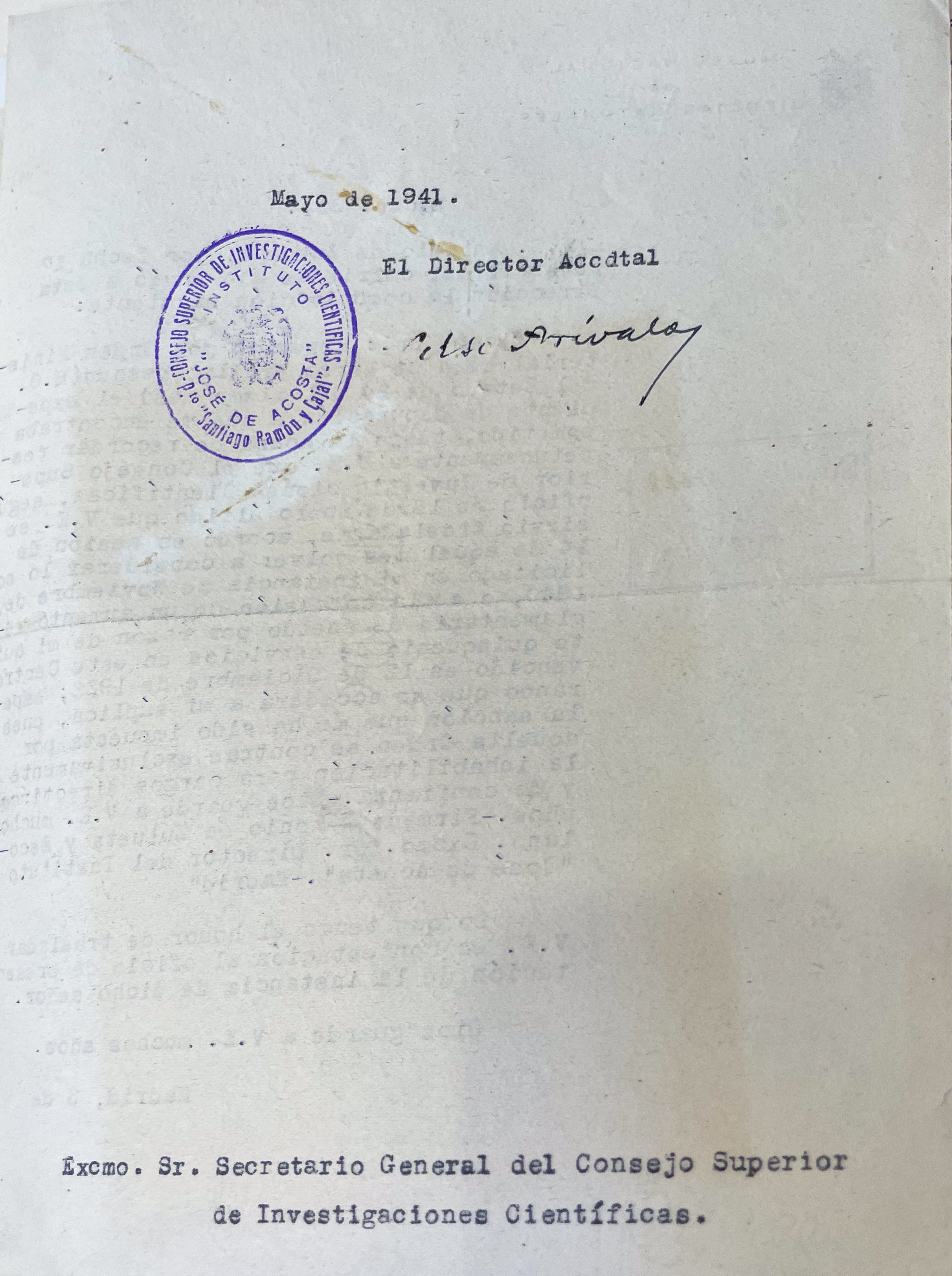 AGA, 005, Archivo CSIC, 31/11000