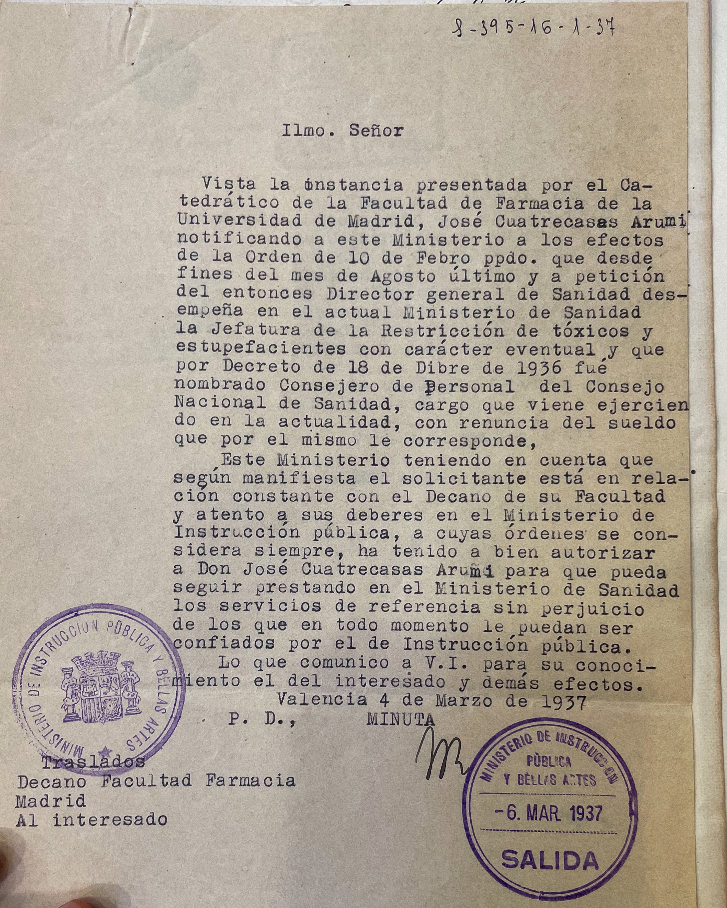 AGA, expedientes personales de catedráticos, 21/20523.