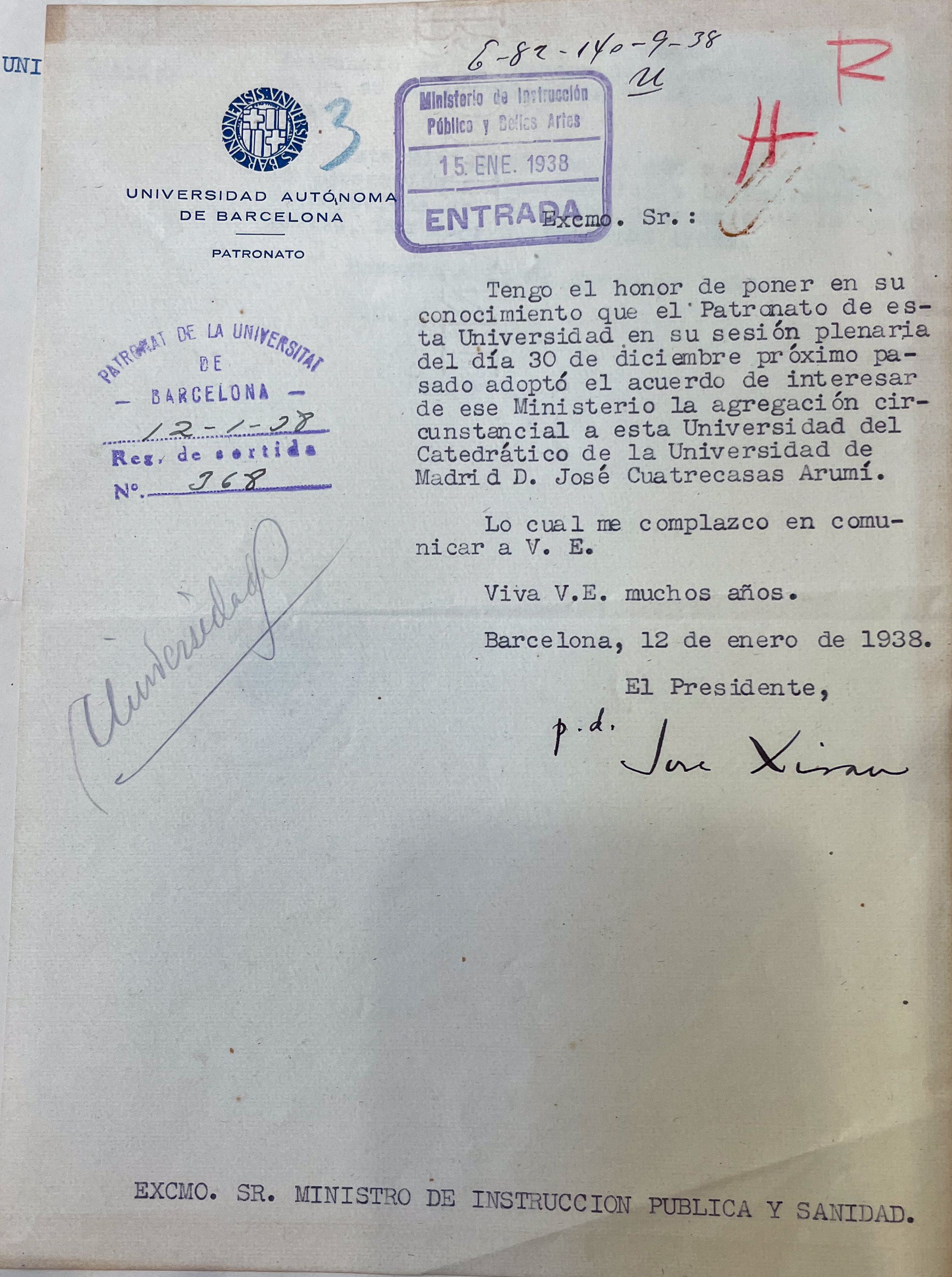 AGA, expedientes personales de catedráticos, 21/20523.