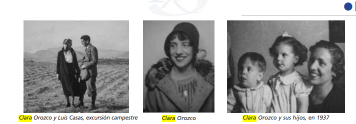 Fotografías familiares de Clara Orozco Barquín