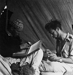 Eugenio Morales Agacino en una misión en África.
